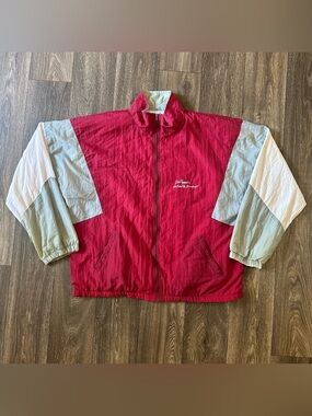 Dr Pepper Just What The Dr Ordered Red Color block Sahara Windbreaker Set Sz XL